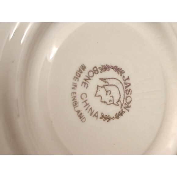 Vintage Jason Tea Cup & Saucer Floral Bone China Made In England J.688 (gg283) - Picture 7 of 10